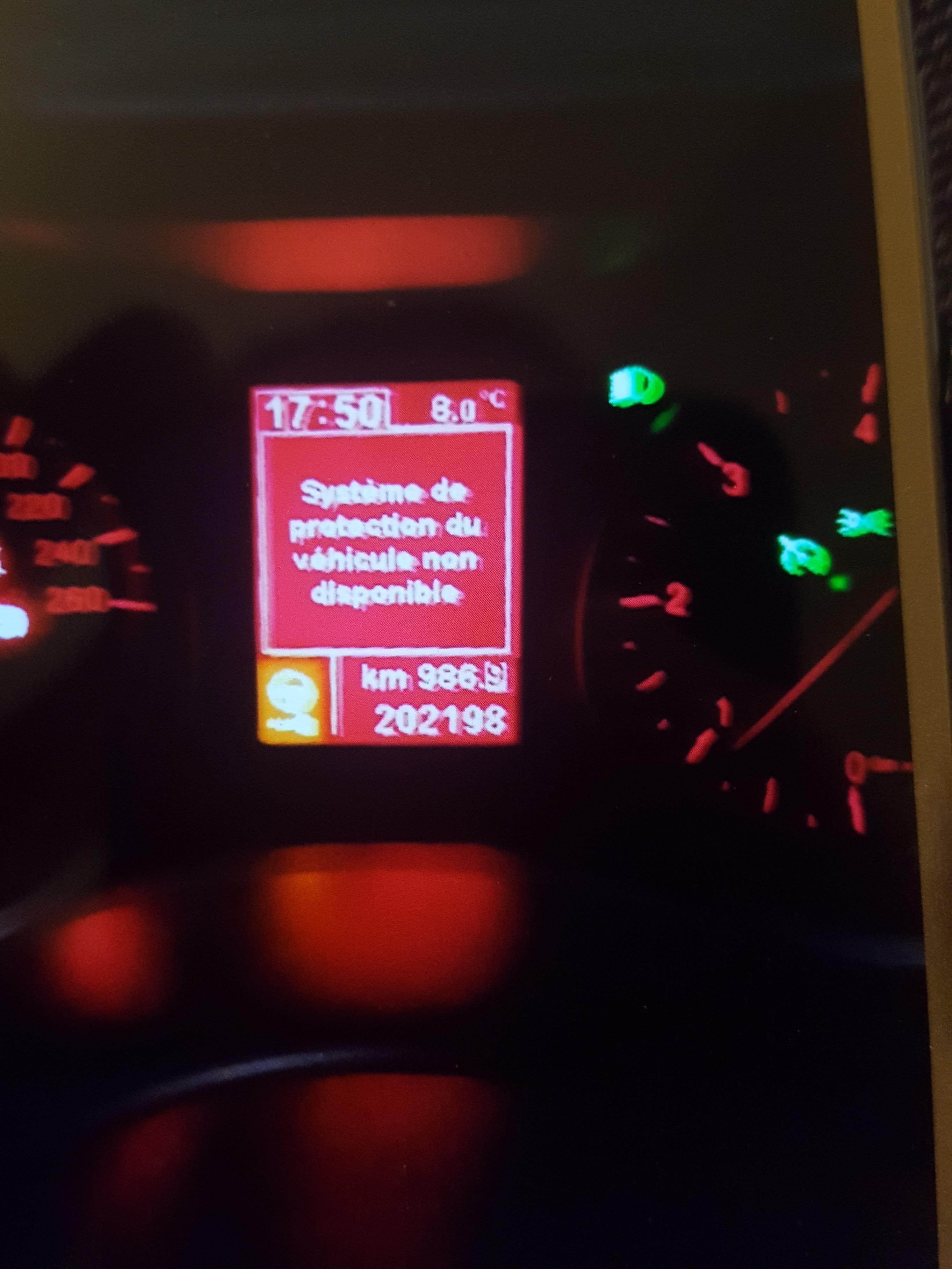 Système De Protection Du Véhicule Non Disponible Alfa 159 Alfa 159 sw ti - Mécanique Générale - Forum Alfa Romeo Online